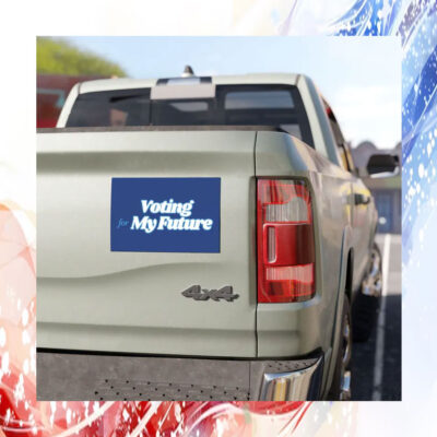 Kamala Harris Voting For My Future Car Magnet
