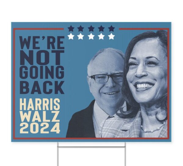 Kamala Harris Walz VP, Tim Walz VP Pick, Harris 2024 Yard Sign with Stand, Kamala Sign