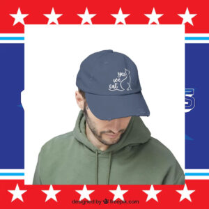 Kamala Harris Yes we Cat Printed Distressed Cap