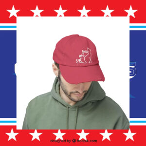 Kamala Harris Yes we Cat Printed Distressed Cap