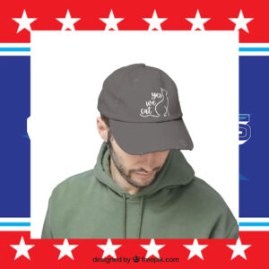 Kamala Harris Yes we Cat Printed Distressed Cap