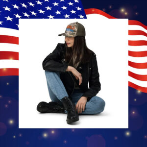 Kamala and the Coach Harris Walz Camouflage Trucker Hat