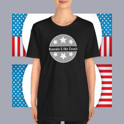 Kamala & the Coach 2024 Tshirt, Harris and Tim Walz T-Shirt