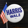 Logo Harris Walz Blue Button