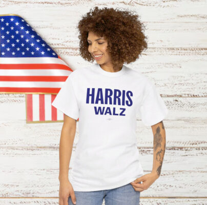 Logo Harris Walz Blue Shirt