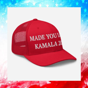 Made You Look Kamala 2024 Red Trucker Hat