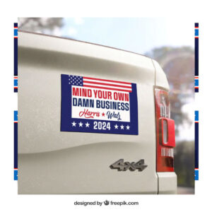 Mind Your Own Damn Business Car Magnets