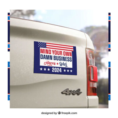 Mind Your Own Damn Business Car Magnets