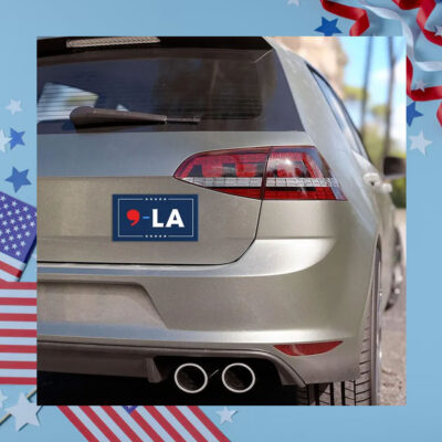 Official Comma La Kamala Harris Car Magnet