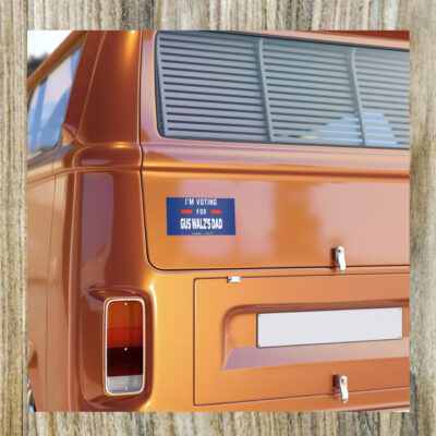Official Gus Walz I’m Voting For Gus Walz’s Dad Bumper Stickers