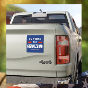 Official Gus Walz I’m Voting For Gus Walz’s Dad Bumper Stickers