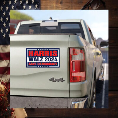 Official Harris Walz 2024 Car Magnet, Harris Walz For The People Magnet