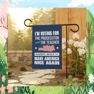 Official Harris Walz 2024 Garden and House Flag