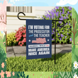 Official Harris Walz 2024 Garden and House Flag