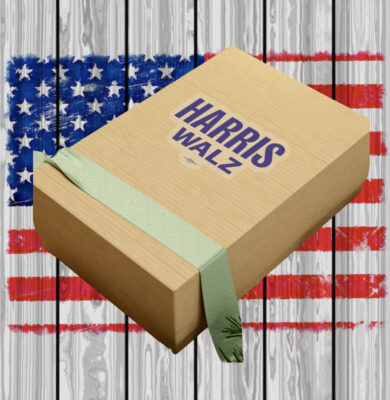 Official Harris Walz Blue Stickers