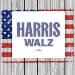 Official Harris Walz Blue Stickers