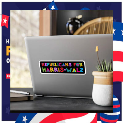 Republicans For Harris-Walz Stickers
