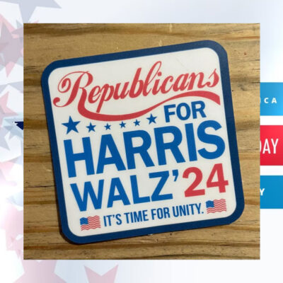 Republicans For Harris Walz'24 Sticker