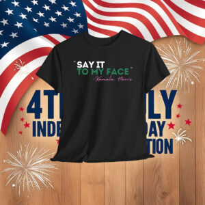 Say It To My Face - Kamala Harris Tee Ladies of Pink And Green Shirt