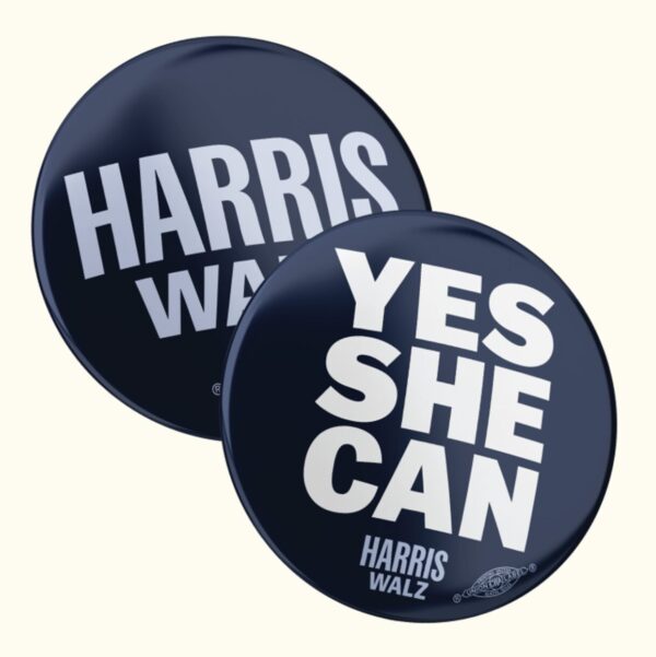 Yes She Can Buttons 2-Pack