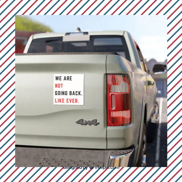 Swifties for Harris - We are Not Going Back - Car Magnet