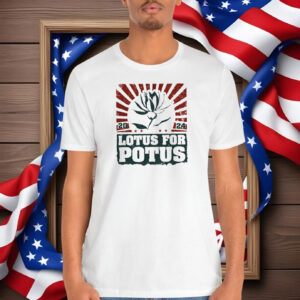 Teesdily Lotus Shirt, Lotus For Potus 2024 Shirt
