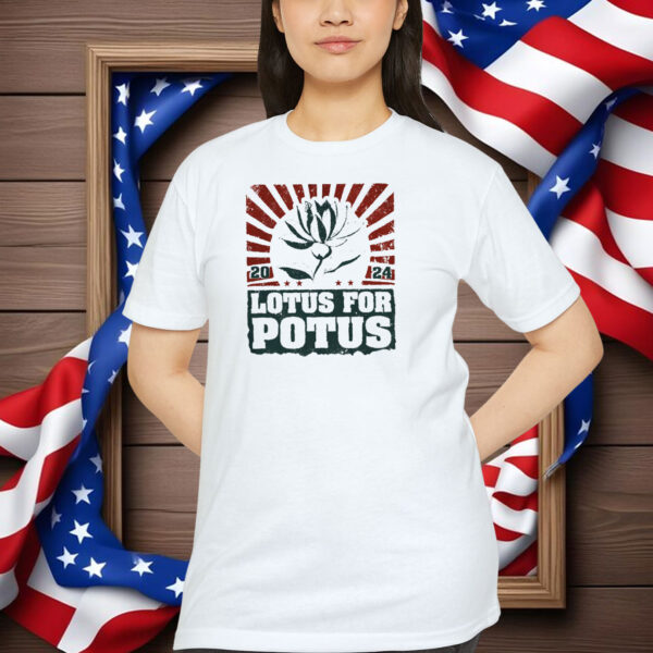 Teesdily Lotus Shirt, Lotus For Potus 2024 Shirt