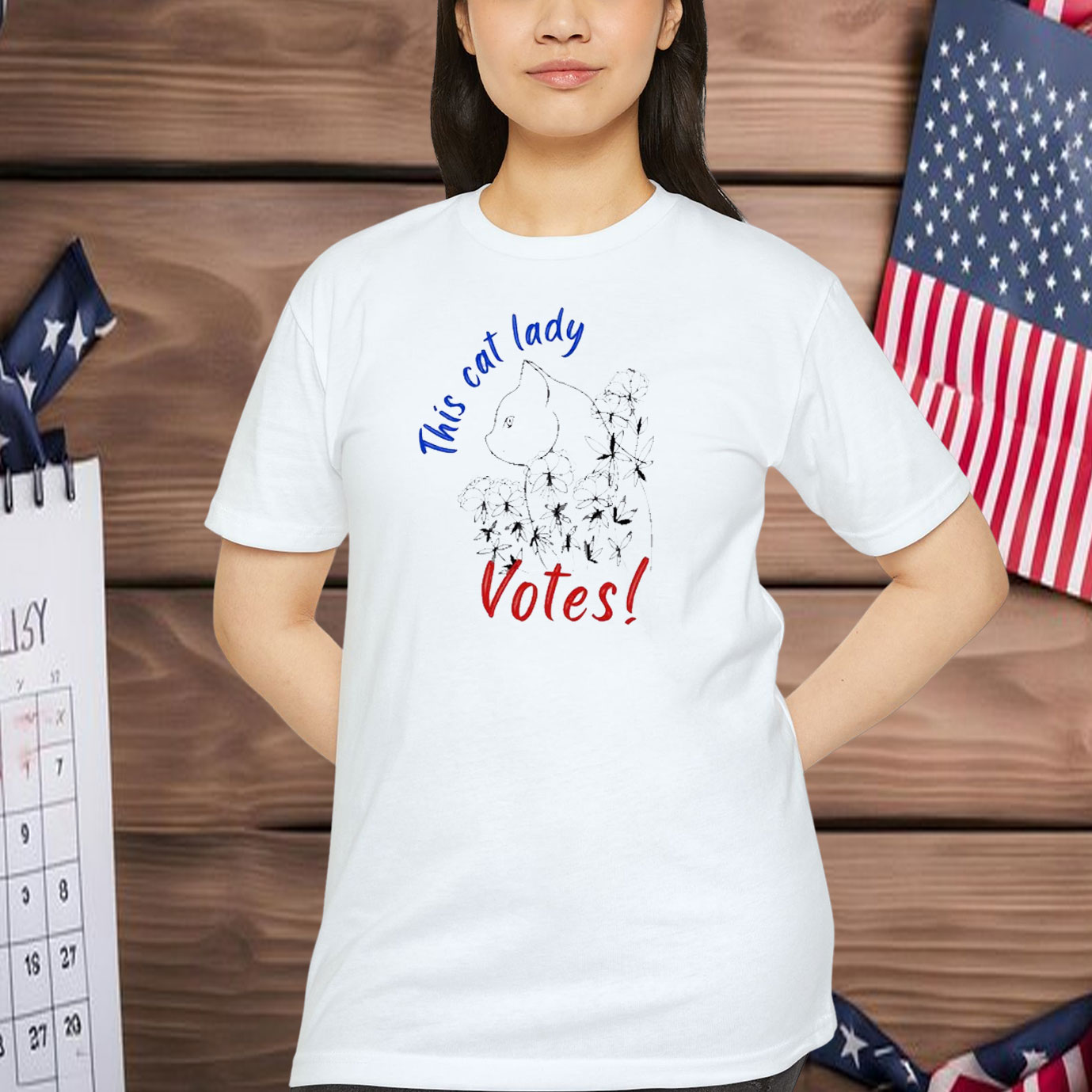 This Cat Lady Votes Shirt, Kamala Harris T-shirt, Cute Political Shirt