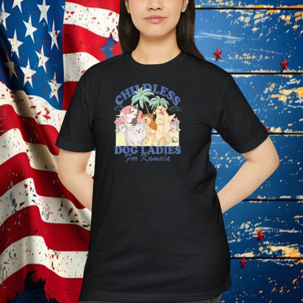 This Childless Dog Lady is Voting Kamala-Harris 2024 Shirt