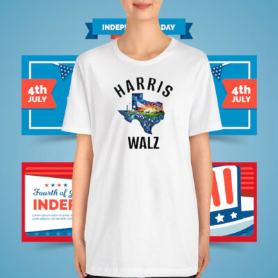 Turn Texas Blue – Premium Harris Walz Shirt