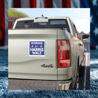 Veterans for Harris Walz 2024 Car Bumper Magnet Sticker