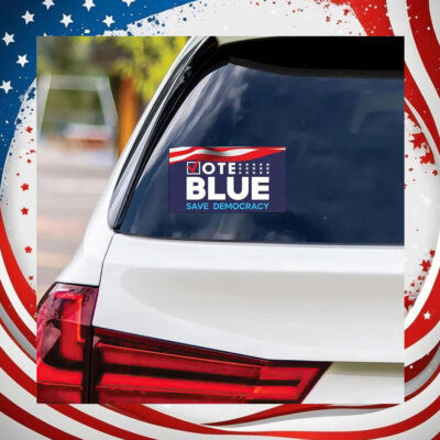 Vote Blue Save Democracy Kamala Harris Car Magnets