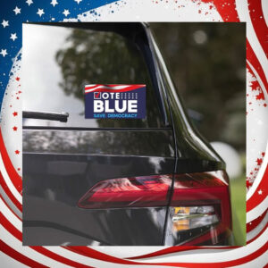 Vote Blue Save Democracy Kamala Harris Car Magnets