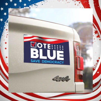 Vote Blue Save Democracy Kamala Harris Car Magnets