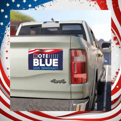 Vote Blue Save Democracy Kamala Harris Car Magnets