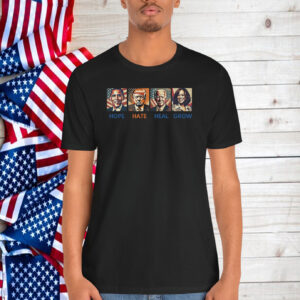Vote Harris 2024 Hope, Hate, Heal, Grow Lawn Sign, Vote Blue 2024 Shirt