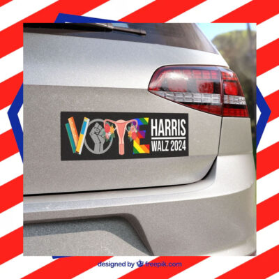 Vote Harris Walz 2024 Car Magnet