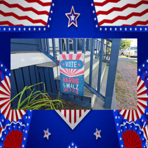 Vote Harris & Walz 2024 Garden Flag