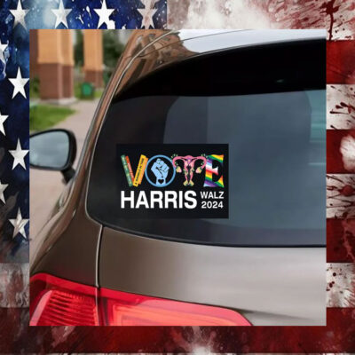 Vote Harris Walz 2024 Vote Car Sticker