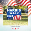 Vote Harris Walz 2024 Yard Sign