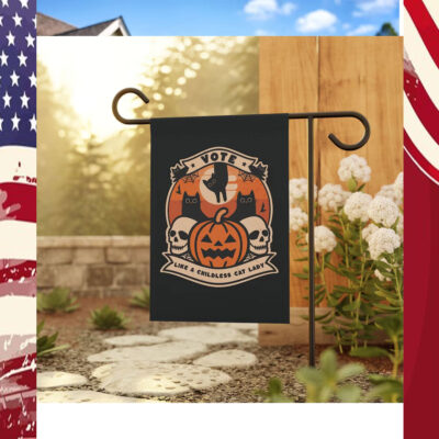 Vote like a Childless Cat Lady Kamala Flag