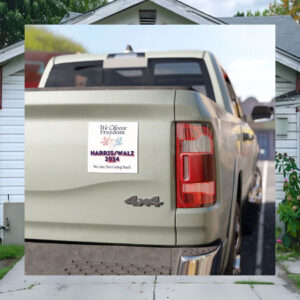 We Choose Freedom We Are Not Going Back Kamala Harris Walz 2024 President Election Car Magnets