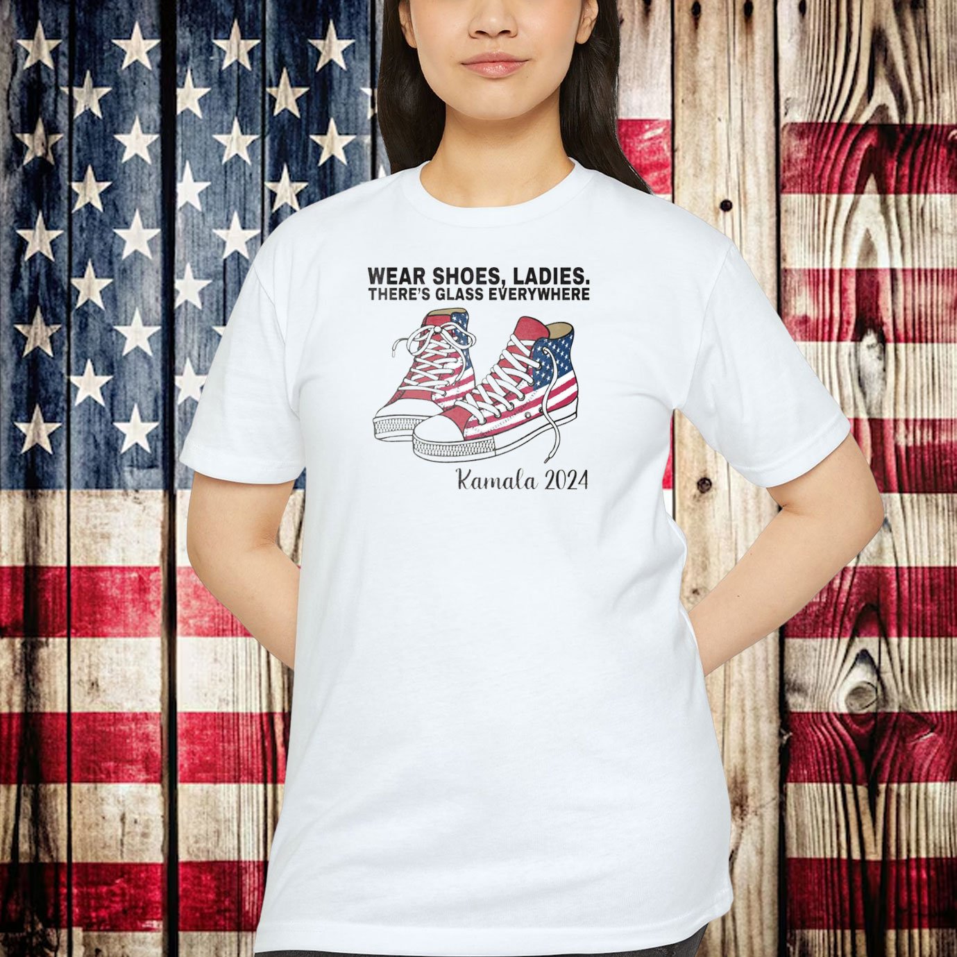 Wear Your Shoes, Kamala Harris Tee For Women Shirt