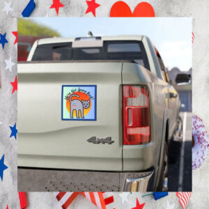 We're Not Going Back Car Magnet Harris Walz 2024 Magnet