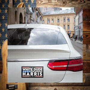 White Dudes Kamala Harris 2024 Sticker