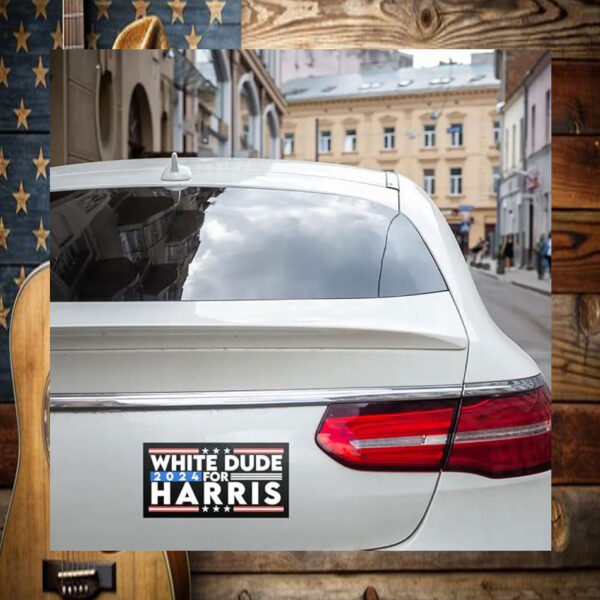 White Dudes Kamala Harris 2024 Sticker