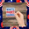 White Dudes for Harris Car Magnet