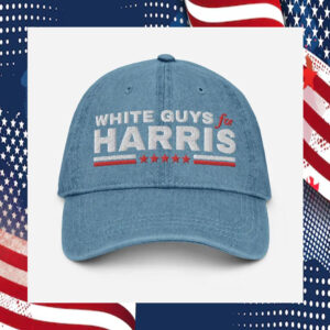 White Guys For Harris Denim Cap