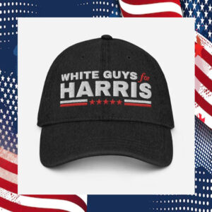 White Guys For Harris Denim Cap