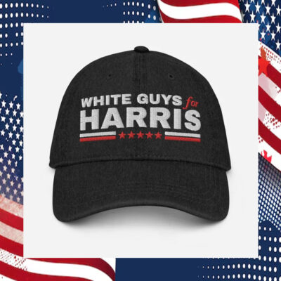 White Guys For Harris Denim Cap